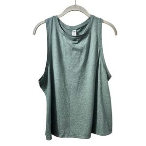 YOGALICIOUS Athletic Tank Top Blue Gray Size Medium Workout Exercise Yoga